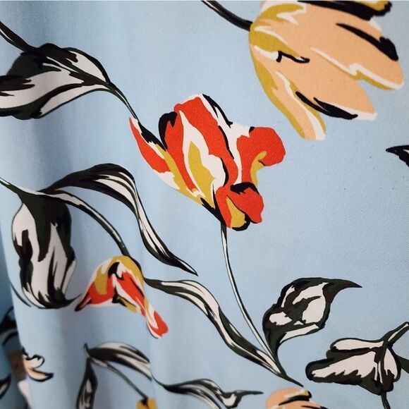 Maggy London Faux Wrap Tulip Dress Size 22 - Picture 4 of 16